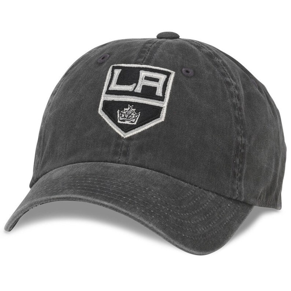 AMERICAN NEEDLE NHL LOS ANGELES KINGS COTTON TWILL HAT CHARCOAL OS NWT